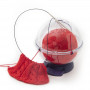 Prym Ergo Yarn Holder/Yarn Bowl Plastic Transparent/Purple 15cm Dia. 14.5cm