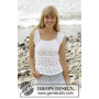 Aura by DROPS Design - Knitted Top with Lace Pattern size S - XXXL