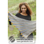 Dragon Tail by DROPS Design - Knitted Shawl with Leaves Pattern 156x50 cm