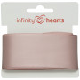 Infinity Hearts Satin Ribbon Double Faced 38mm 146 Rose - 5m