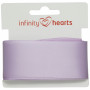 Infinity Hearts Satin Ribbon Double Faced 38mm 430 Purple - 5m