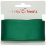 Infinity Hearts Satin Ribbon Double Faced 38mm 563 Dusty Green - 5m