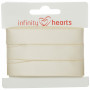 Infinity Hearts Satin Ribbon Double Faced 15mm 810 Off White - 5m
