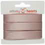 Infinity Hearts Satin Ribbon Double Faced 15mm 146 Rose - 5m