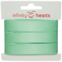 Infinity Hearts Satin Ribbon Double Faced 15mm 530 Mint - 5m