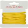 Infinity Hearts Satin Ribbon Double Faced 3mm 645 Yellow - 5m