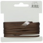 Infinity Hearts Satin Ribbon Double Faced 3mm 850 Brown - 5m