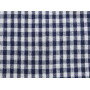 Checkered Tablecloth 4x4mm Cotton Fabric 614 Navy 140cm - 50cm