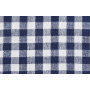 Checkered Tablecloth 10x10mm Cotton Fabric 614 Navy 140cm - 50cm