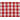 Checkered Tablecloth 10x10mm Cotton Fabric 592 Red 140cm - 50cm