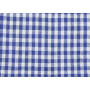 Checkered Tablecloth 4x4mm Cotton Fabric 600 Cobalt 140cm - 50cm