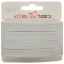 Infinity Hearts Anorak Cord Cotton flat 10mm 100 White - 5m