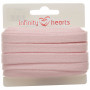 Infinity Hearts Anorak Cord Cotton flat 10mm 500 Light red - 5m