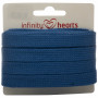Infinity Hearts Anorak Cord Cotton flat 10mm 650 Blue - 5m