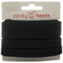 Infinity Hearts Anorak Cord Cotton flat 10mm 990 Black - 5m