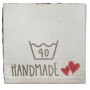 Tag/Label Wash 40 Degrees Handmade White - 1 pc