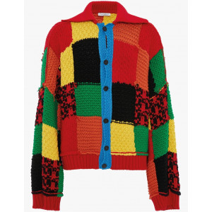 Patchwork Cardigan by JW Anderson - Cardigan Knitting Pattern One Size
