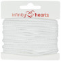 Infinity Hearts Anorak Cord Cotton round 3mm 100 White - 5m
