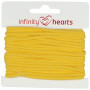 Infinity Hearts Anorak Cord Cotton round 3mm 340 Yellow - 5m