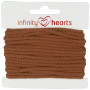 Infinity Hearts Anorak Cord Cotton round 3mm 850 Light Brown - 5m