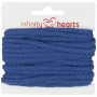 Infinity Hearts Anorak Cord Cotton round 5mm 650 Blue - 5m