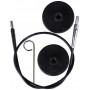 KnitPro Cable for Interchangeable Circular Short Needles 29cm Black (incl. needles 40cm)
