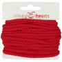 Infinity Hearts Anorak Cord Cotton round 5mm 550 Red - 5m