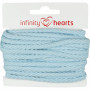 Infinity Hearts Anorak Cord Cotton round 5mm 600 Light Blue - 5m