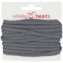 Infinity Hearts Anorak Cord Cotton round 5mm 950 Dark Gray - 5m