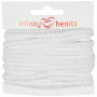 Infinity Hearts Anorak Cord Cotton round 5mm 100 White - 5m