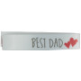 Tag/Label Best Dad White - 1 pc