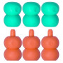 Clover Point Protectors and Stopper for Knitting Needles size 2.0-6.5mm - 6 pcs