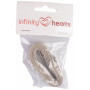 Infinity Hearts Fabric Ribbon Crochet Motifs 15mm - 3 meters