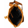 Unwind Knitting Bag Round Light Brown PU-Leather Dia. 22cm 41cm