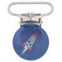 Suspender Clips Space Rocket - 1 pcs