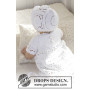 So Charming by DROPS Design - Crochet Baby Dress for Christening Pattern Size 0/6 months - 2 years