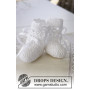So Charming Socks by DROPS Design - Crochet Baby Boots Pattern Size 15/17 - 22/23