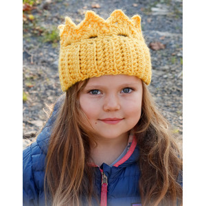 Queen Sofie by DROPS Design - Crochet Crown Pattern size 2 - 7/8 years