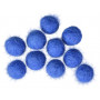Felt balls 10mm Blue BL1 - 10 pcs.