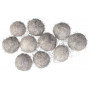 Felt Balls 10mm Grey Nature Mix - 10 pcs.