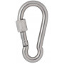 Infinity Hearts Carabiner with Lock Stainless Steel Silver 50x25mm - 3 pcs