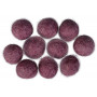 Felt Balls 10mm Purple plum V5 - 10 pcs.