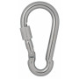 Infinity Hearts Carabiner with Lock Stainless Steel Silver 100x50mm - 3 pcs