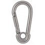 Infinity Hearts Carabiner with Eye Stainless Steel Silver 40x20mm - 3 pcs