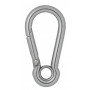 Infinity Hearts Carabiner with Eye Stainless Steel Silver 60x30mm - 3 pcs