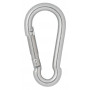 Infinity Hearts Carabiner Stainless Steel Silver 40x20mm - 3 pcs