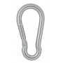 Infinity Hearts Carabiner Stainless Steel Silver 50x25mm - 3 pcs