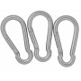 Infinity Hearts Carabiner Stainless Steel Silver 70mm - 3 pcs