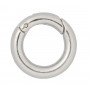 Infinity Hearts O-ring/Endless ring with Opening Brass Silver Dia. 18mm - 5 pcs