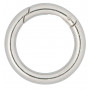Infinity Hearts O-ring/Endless ring with Opening Brass Silver Dia. 28mm - 5 pcs